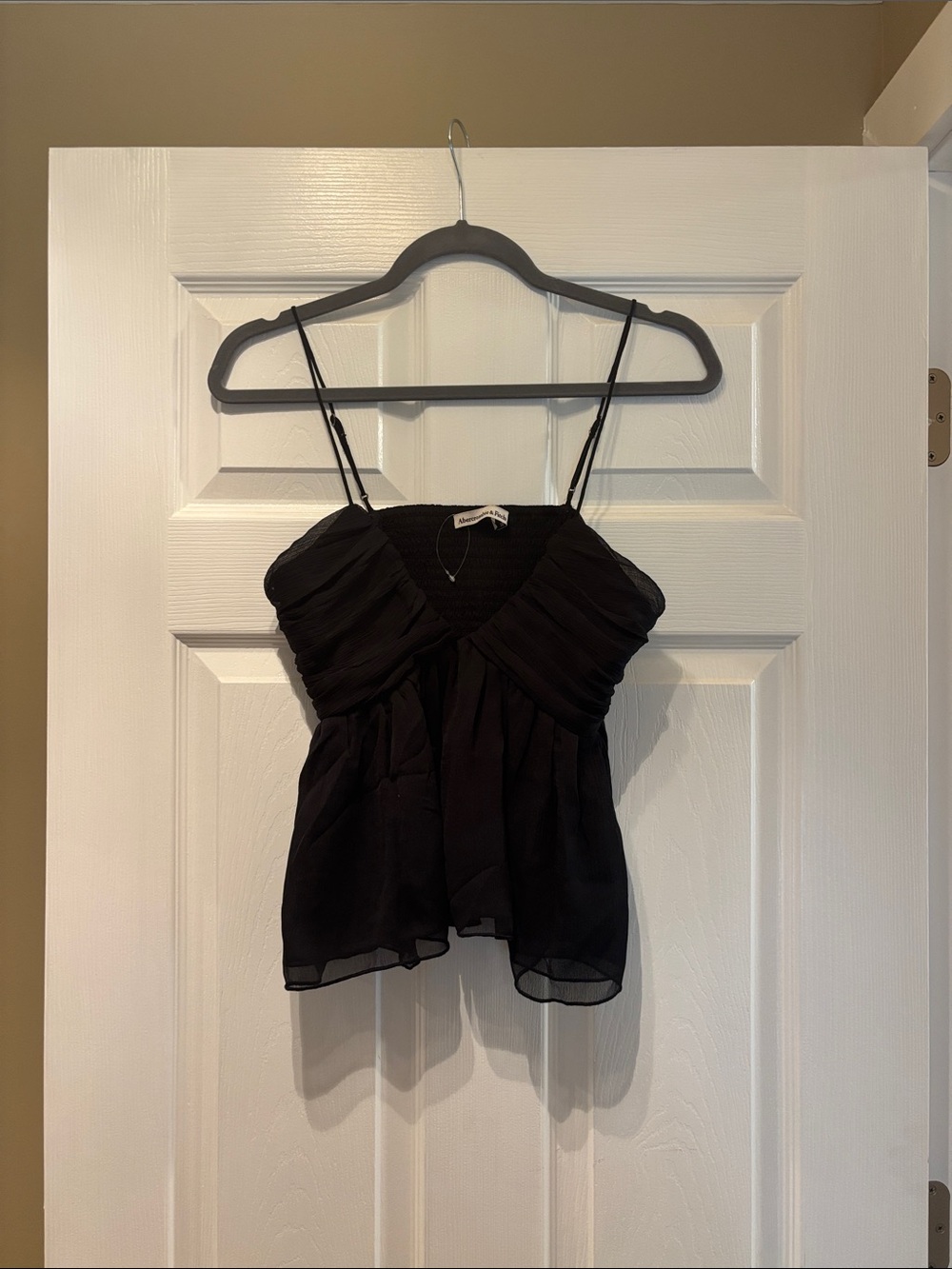 Abercrombie & Fitch Black Spaghetti-Strap Camisole